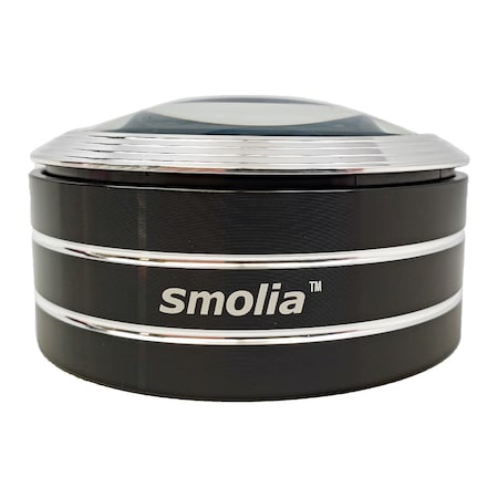 Visee LED Magnifier, 3x to 5x, 3 LEDs, Rechargeable, Black Smolia C Black